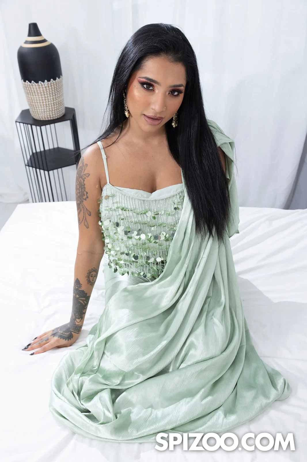 Yasmina Khan Tattooed Busty Babe Yasmina Khan’s Lewd Wish Granted With Facial Spizoo - Empire Models – photo 2