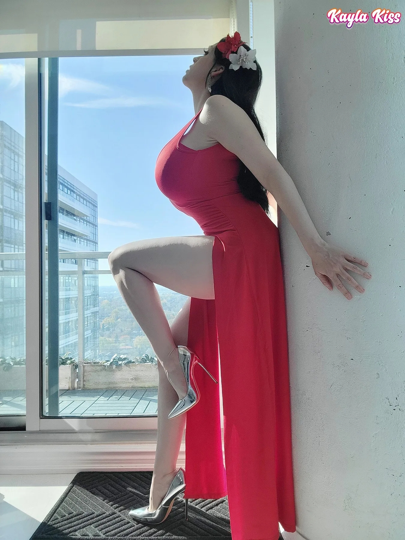 Kayla Kiss Red Dress Babe - Empire Models – photo 4