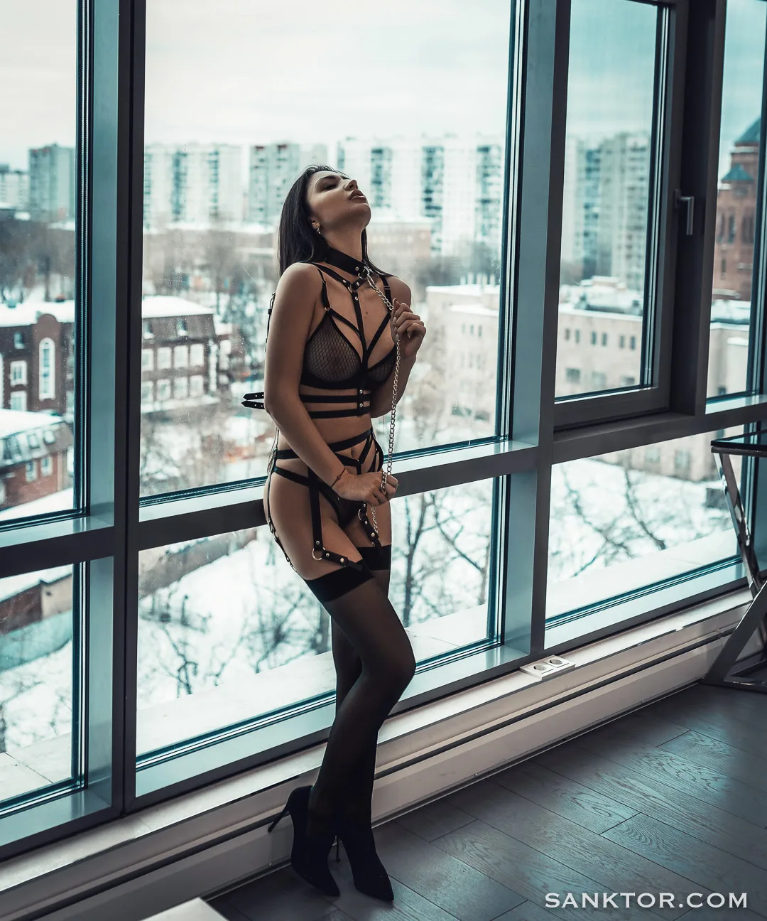 Natalie Foros Busty Slavegirl In Harness Sanktor - Empire Models – photo 7