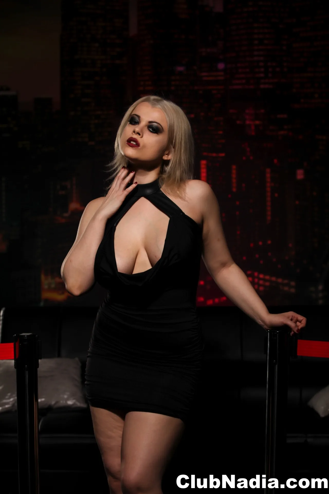 Nadia White black dress - Empire Models – photo 1