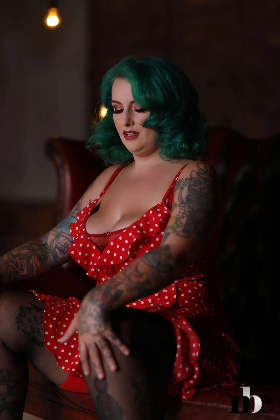 Galda Lou red lingerie - Empire Models