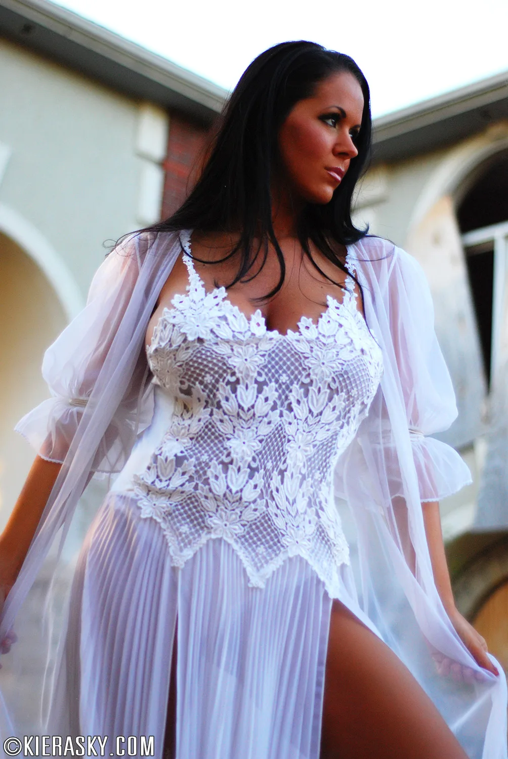 Kiera Sky Sheer Dress - Empire Models – photo 2