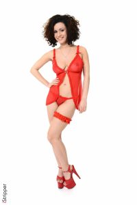 Pammie Lee Red Lingerie Vixen VirtuaGirl